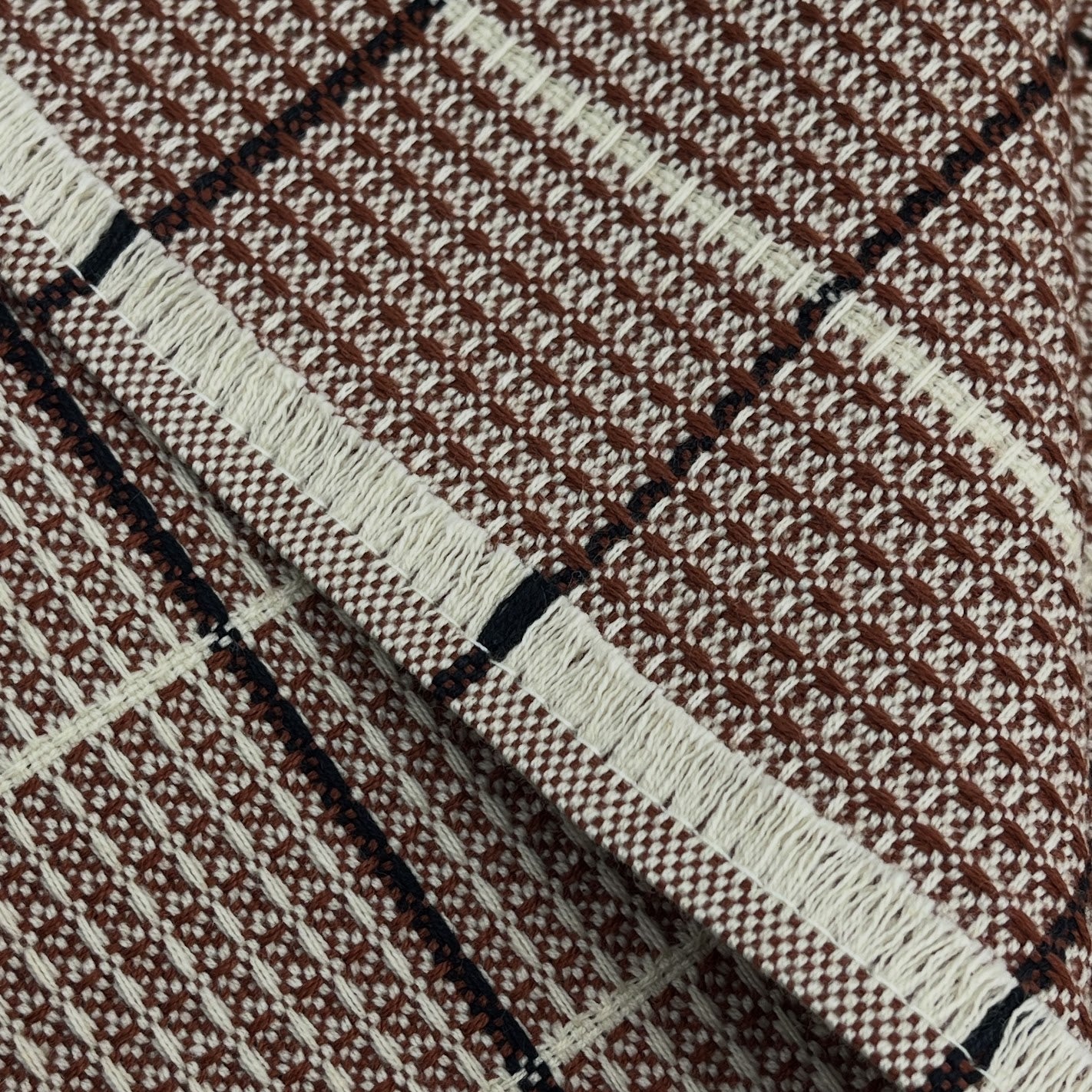 Hand loomed waffle cotton towels