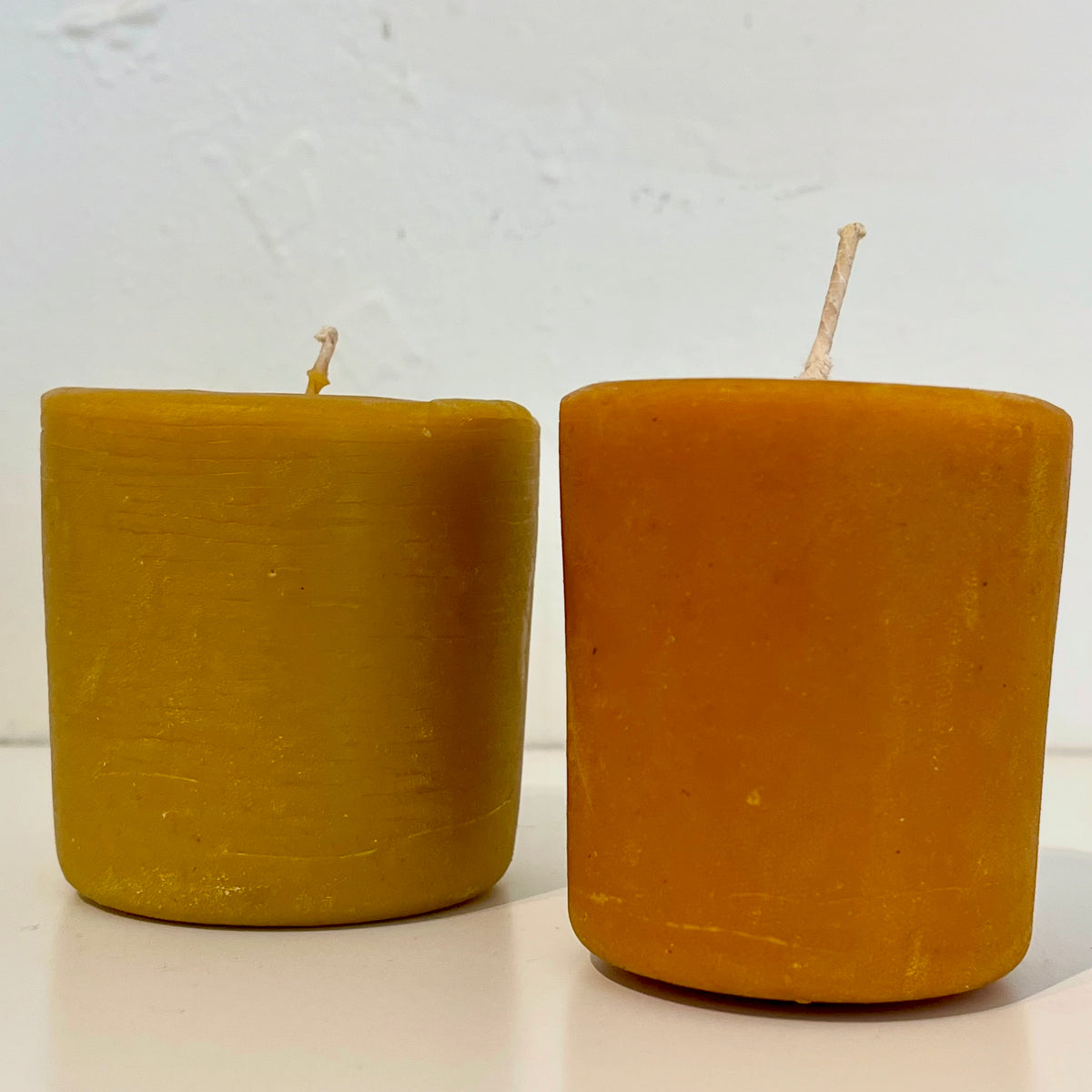 Pure Beeswax chevron pillar Candle