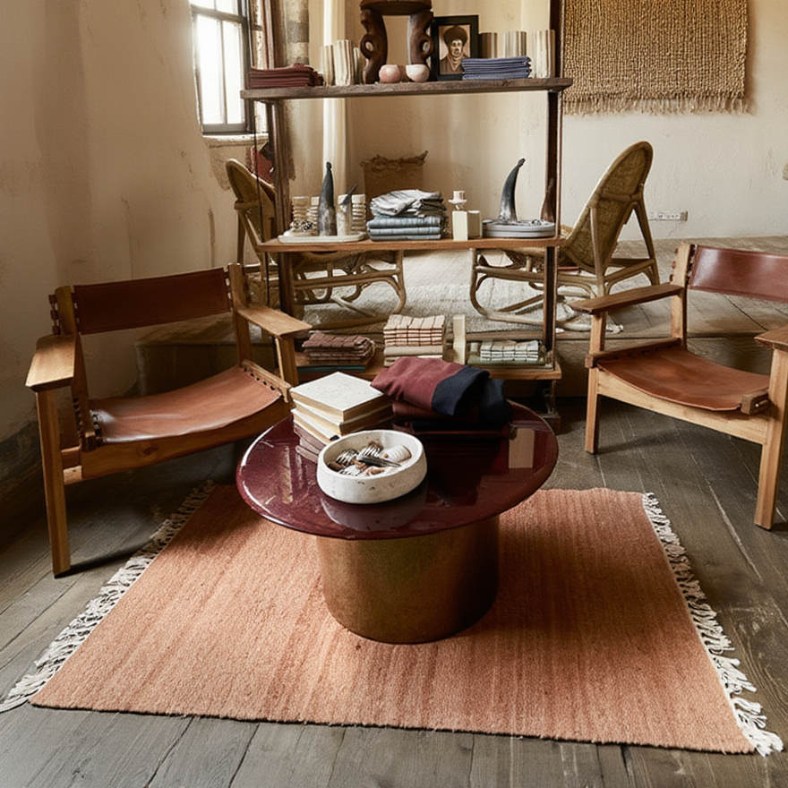 Organic Handloomed Wool Area Rugs