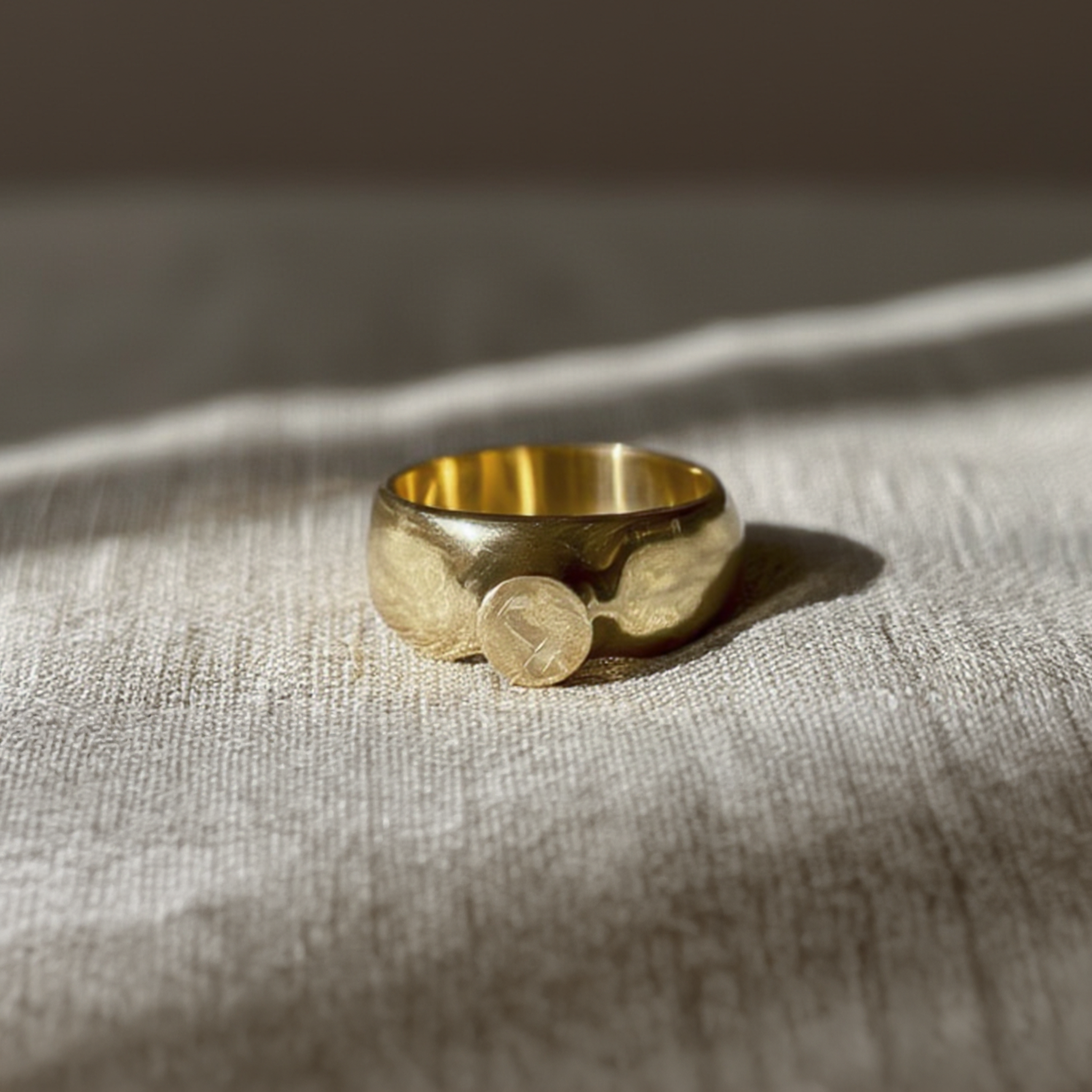 False Setting Brass Ring