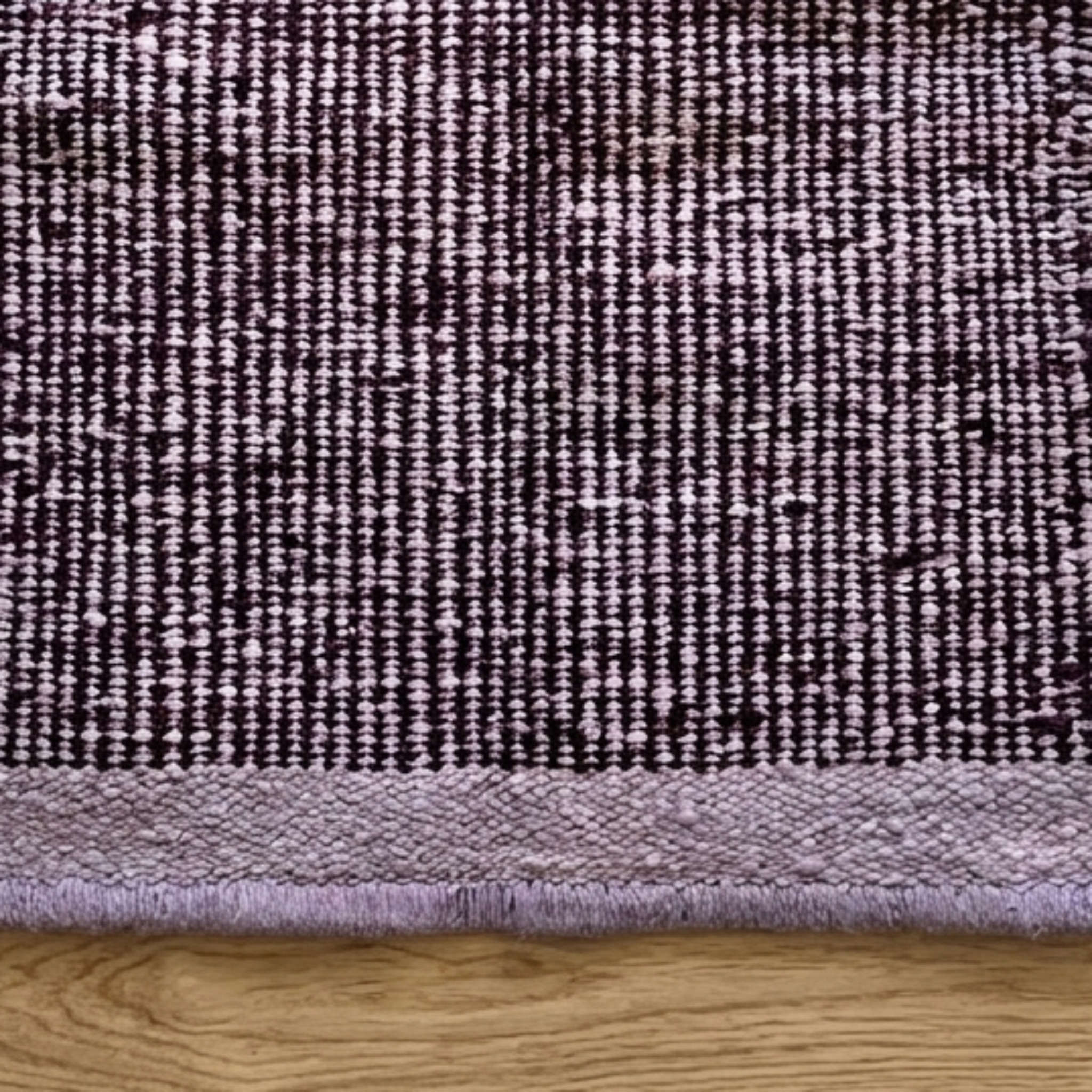 Organic wool Lavender Runner rug