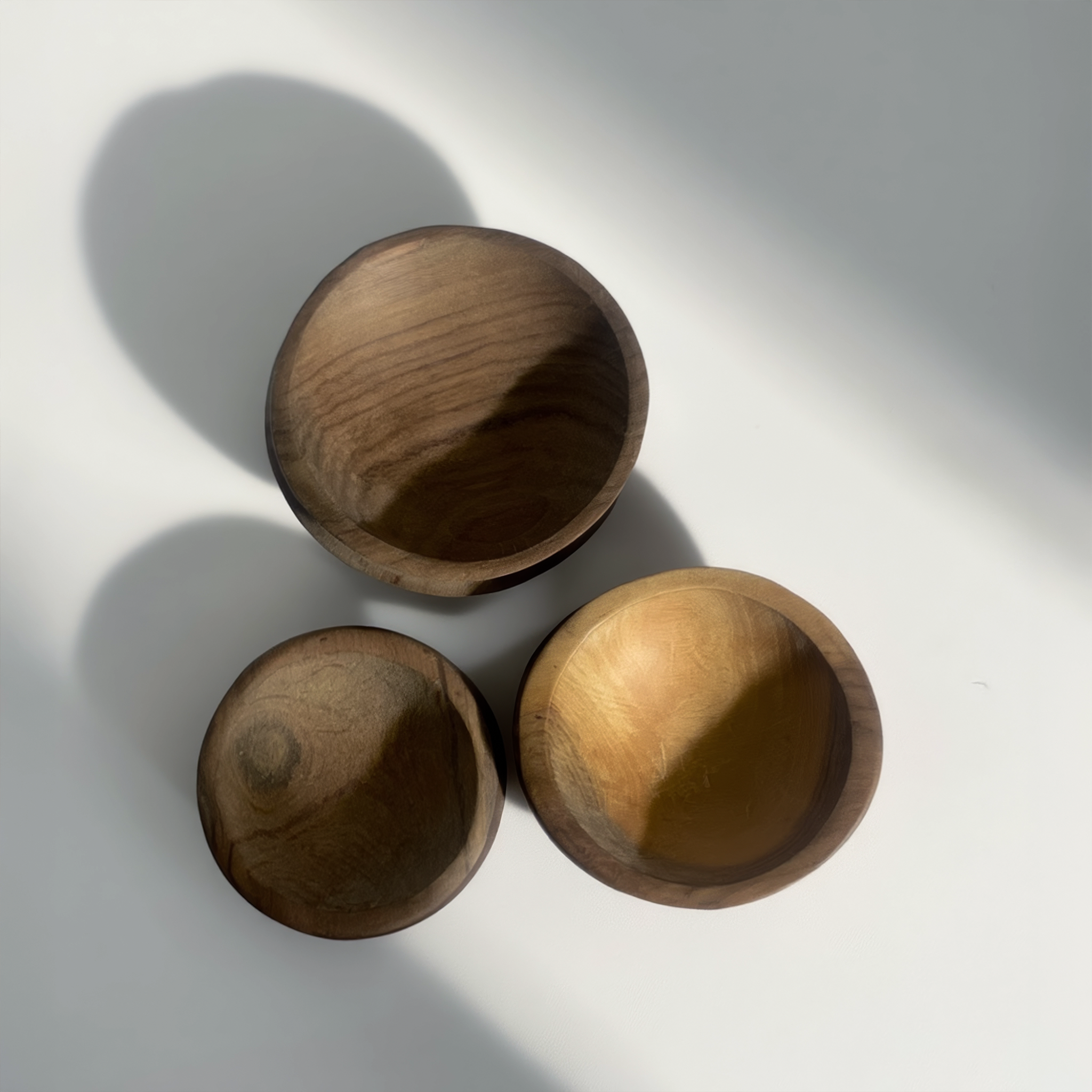 Round Olivewood Bowls