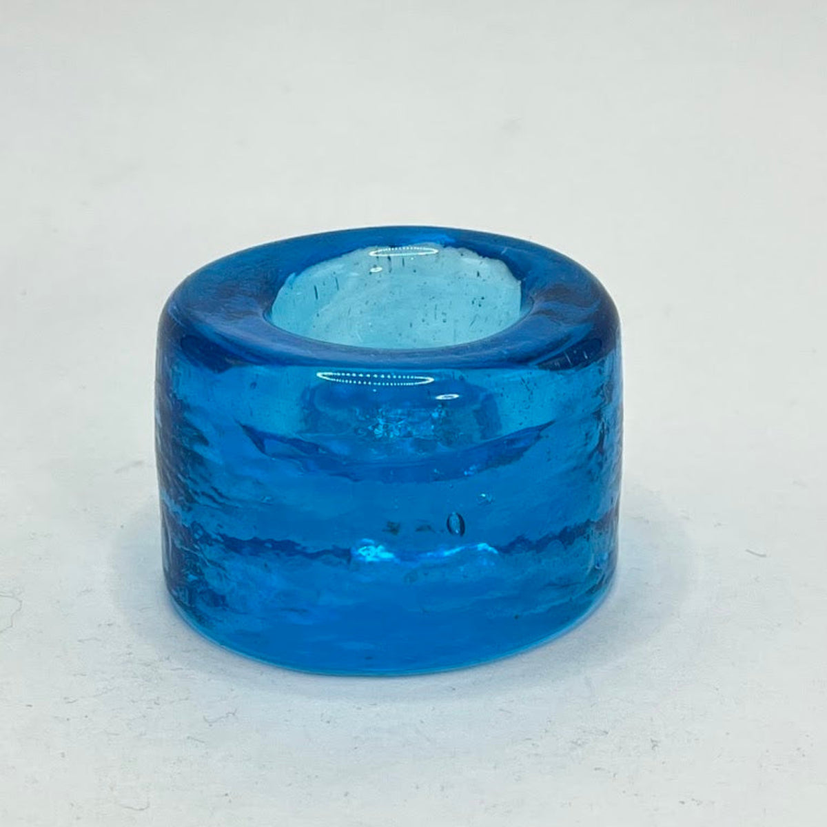 Cast glass round mini dish