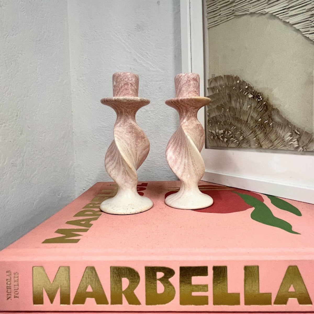 Soapstone Helix Taper Candleholder