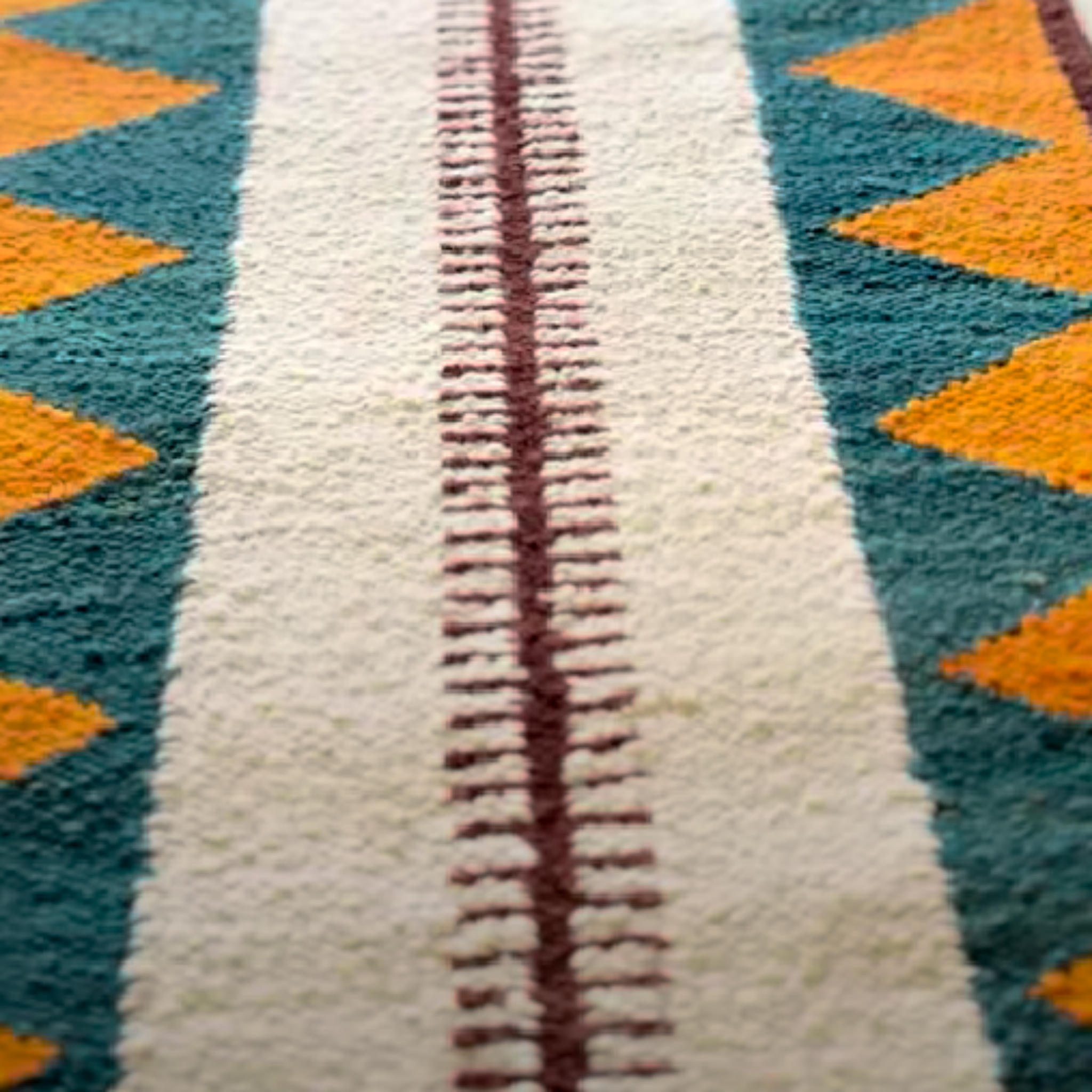 Organic Diani wool Runner rug