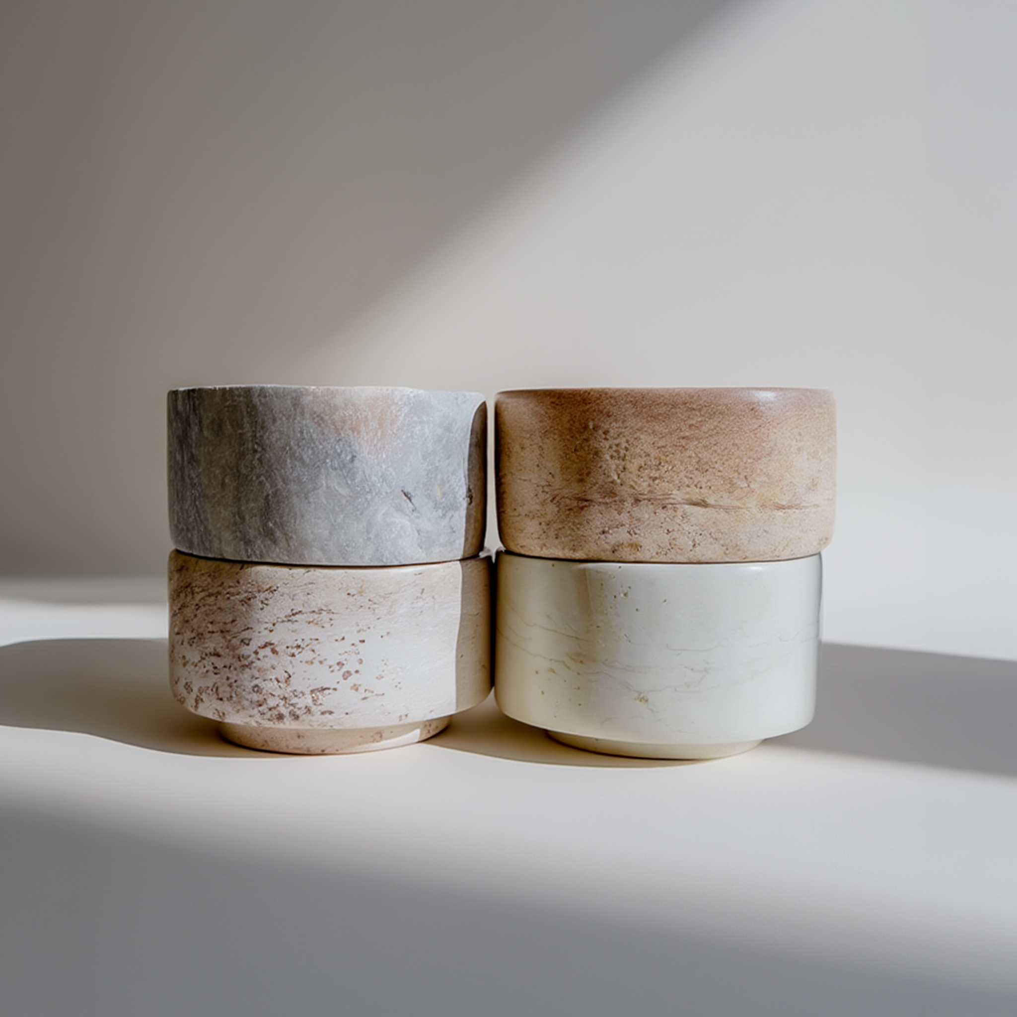 Soapstone snack caddy bowl