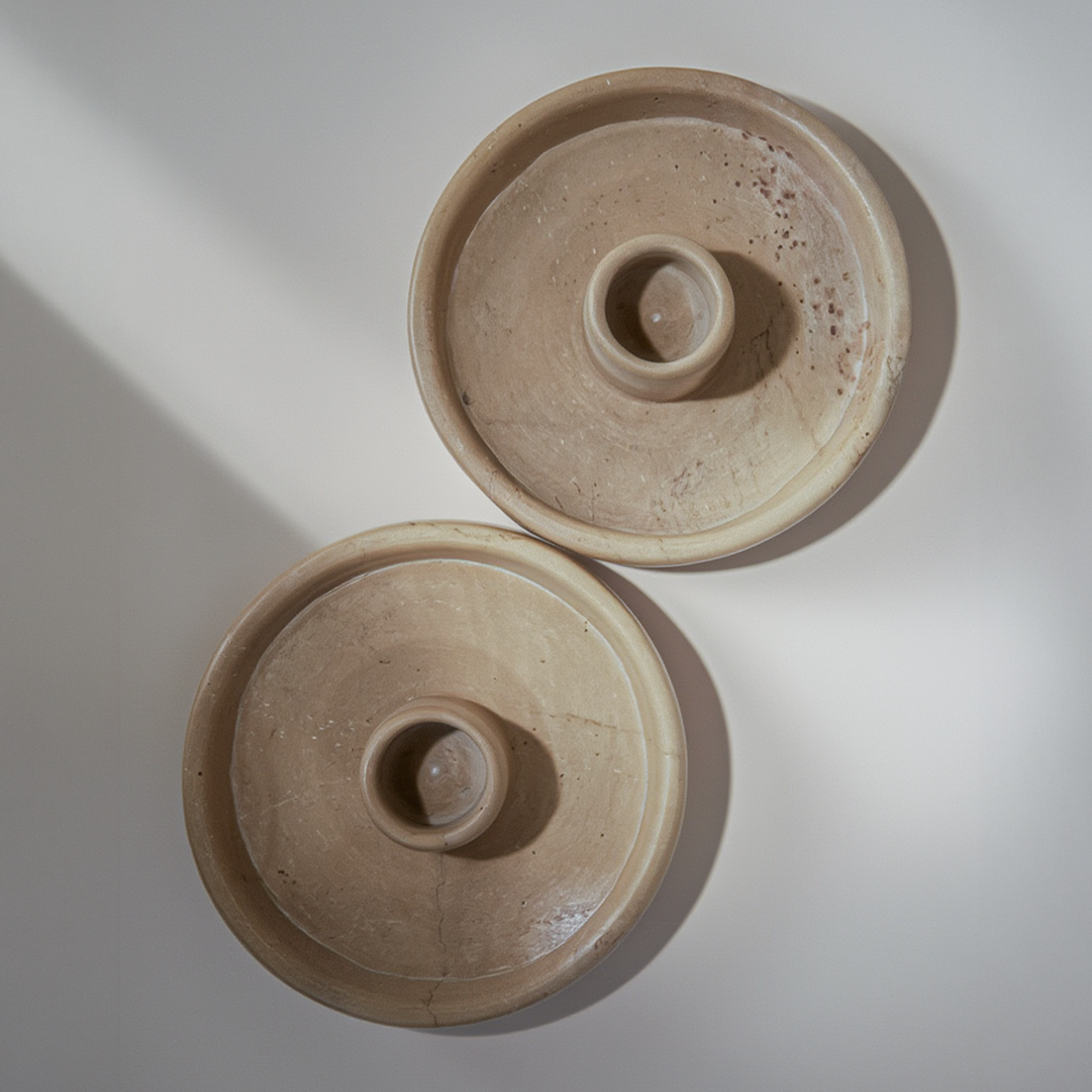 Tapered candle Holders with Match Rest