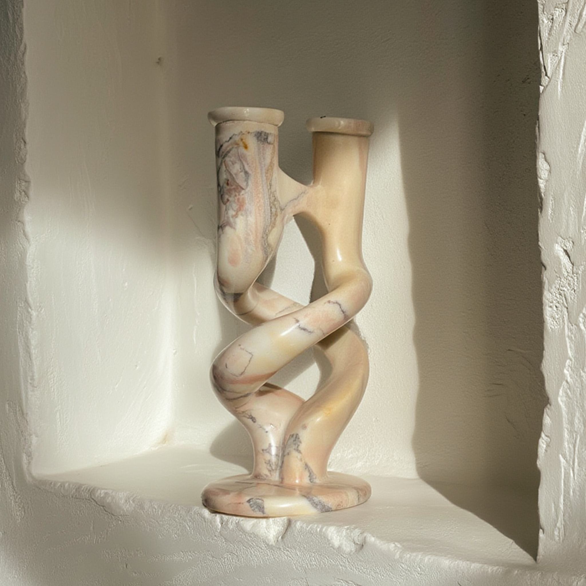 Twin Flame Tapered Candle Holder