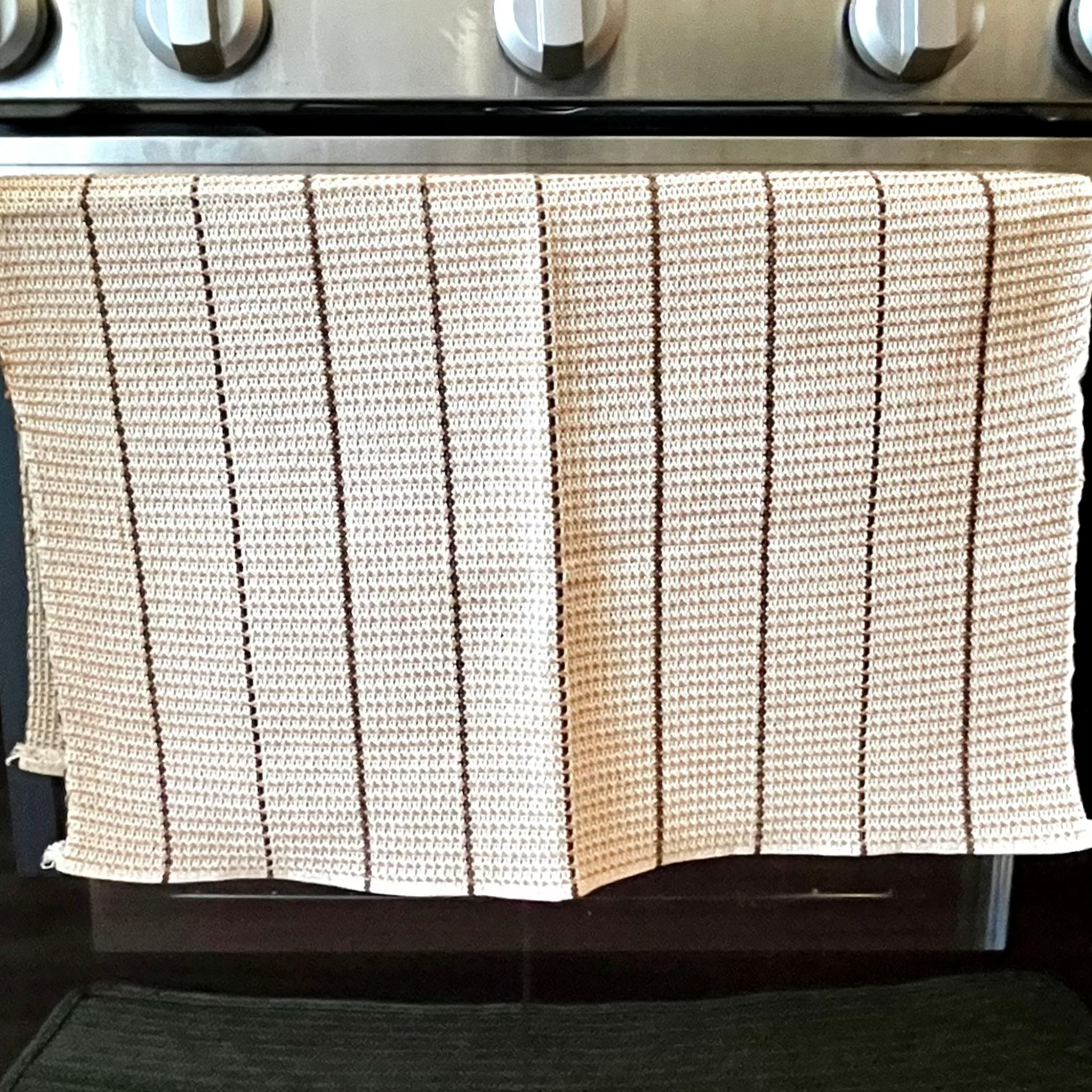 Hand loomed waffle cotton towels