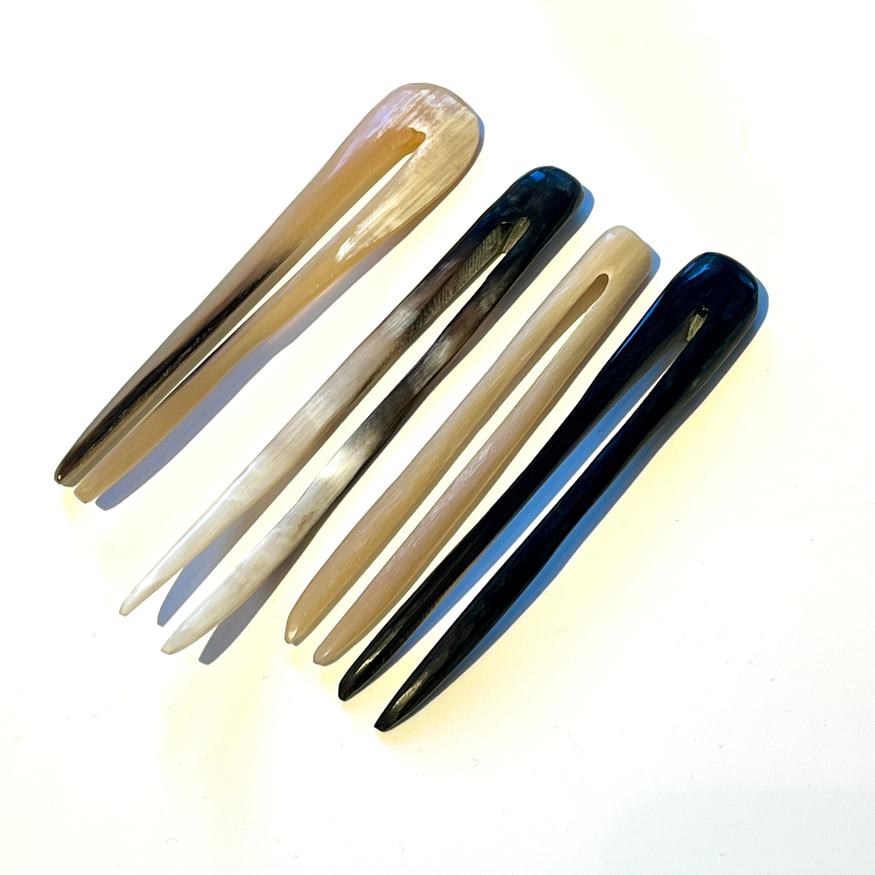 horn hair pin