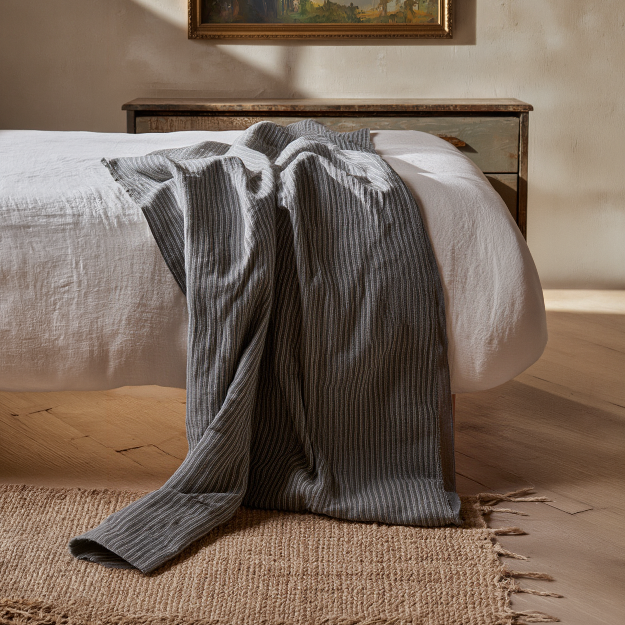 Hand Loomed Savana Striped Cotton Textile