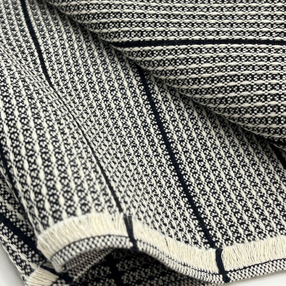Hand loomed waffle cotton towels