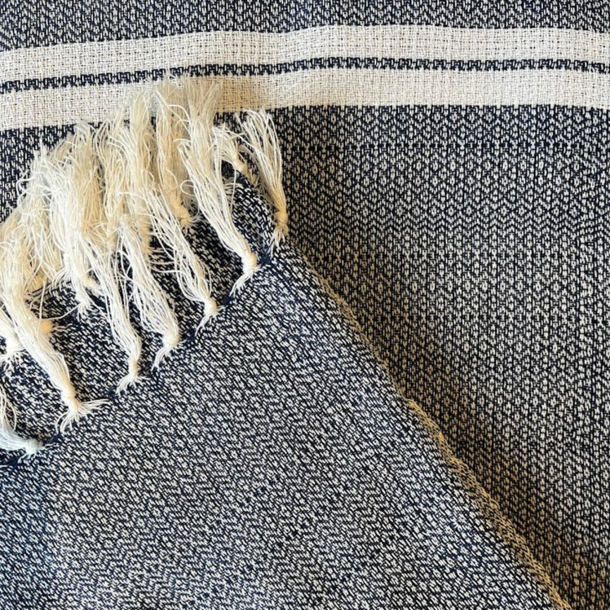 Lightweight Hand Loomed Cotton Blanket
