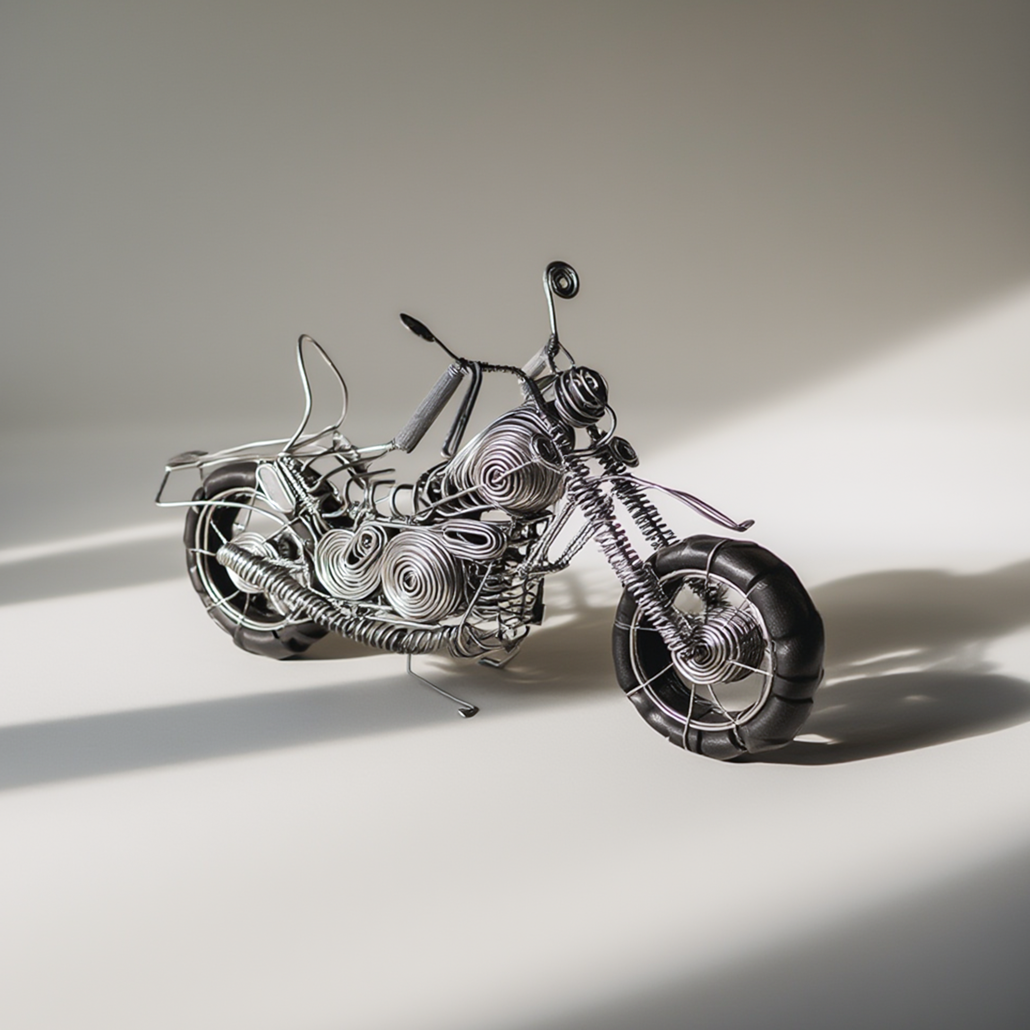 Recycled Steel Wire Motorcycle
