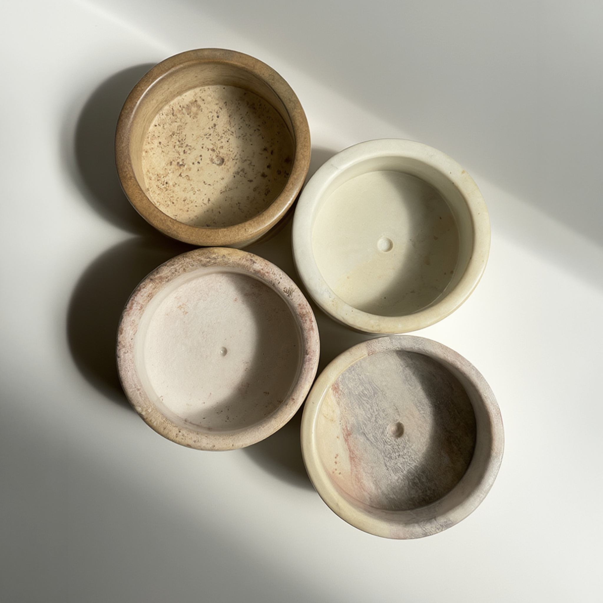 Soapstone snack caddy bowl