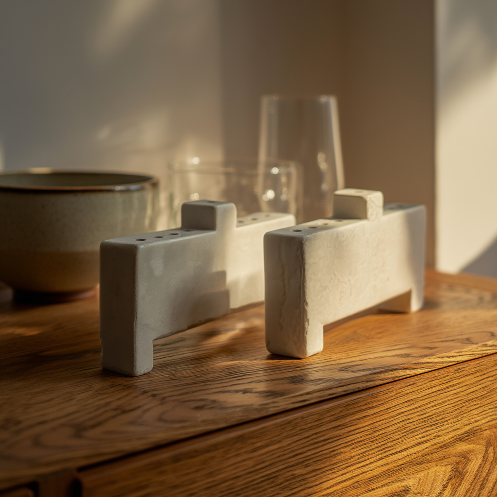 Stone Ritual Candle Holders
