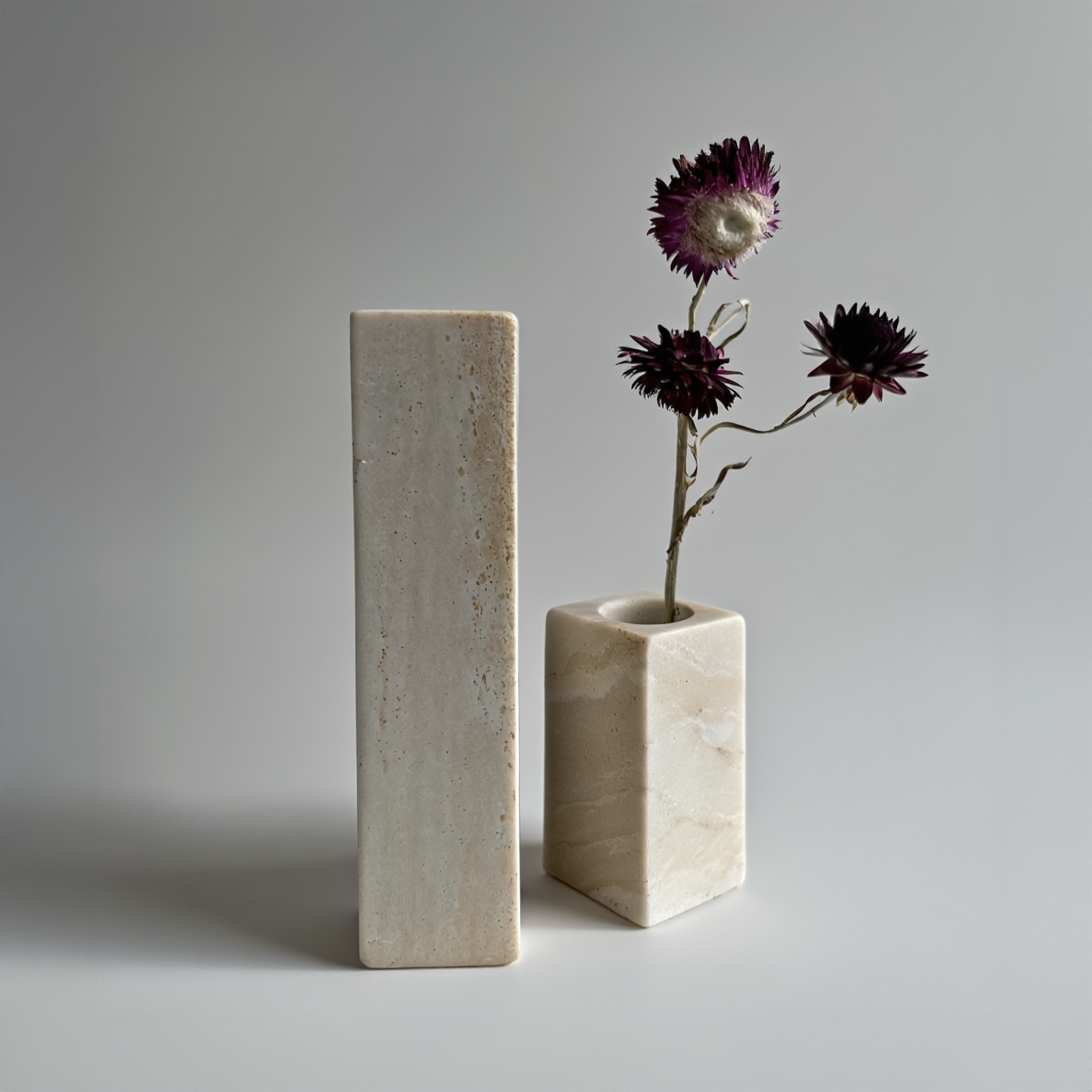Square base Bud vase & Tealight holder