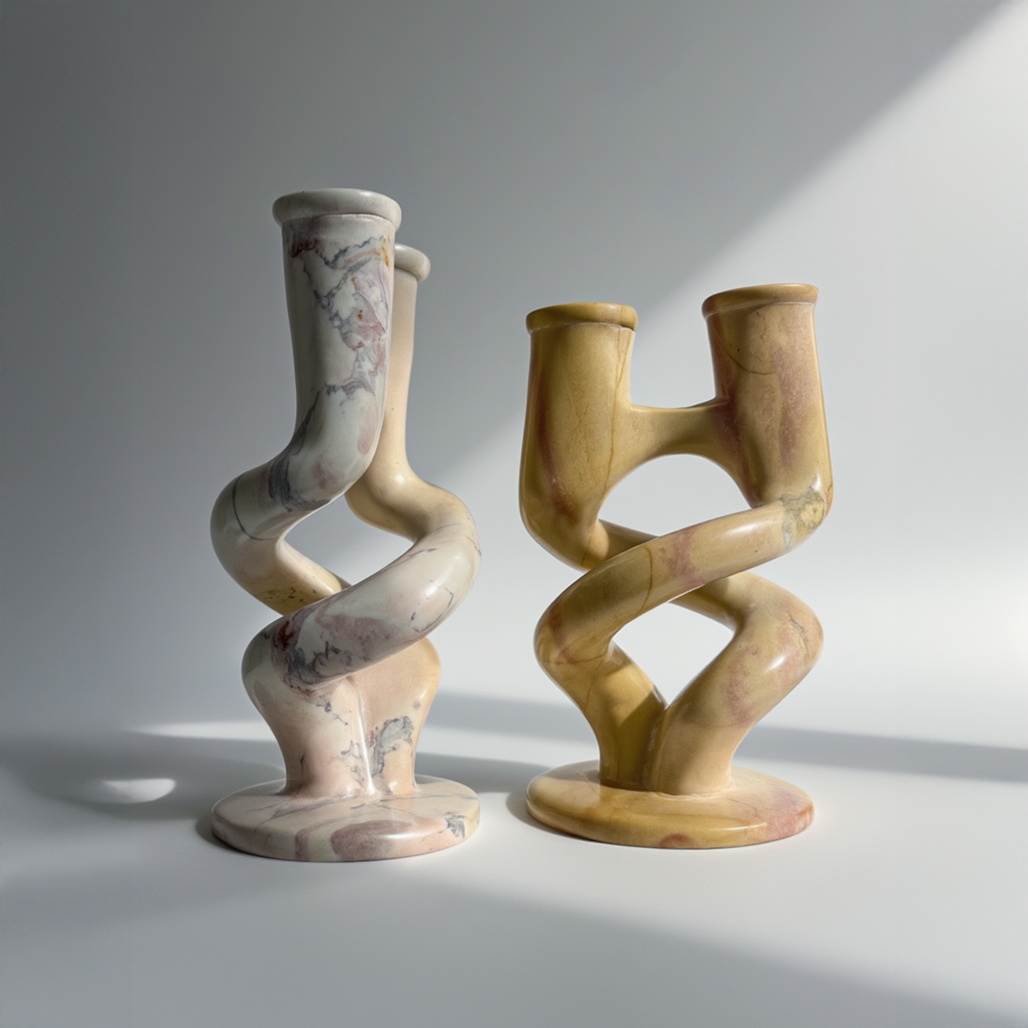 Twin Flame Tapered Candle Holder