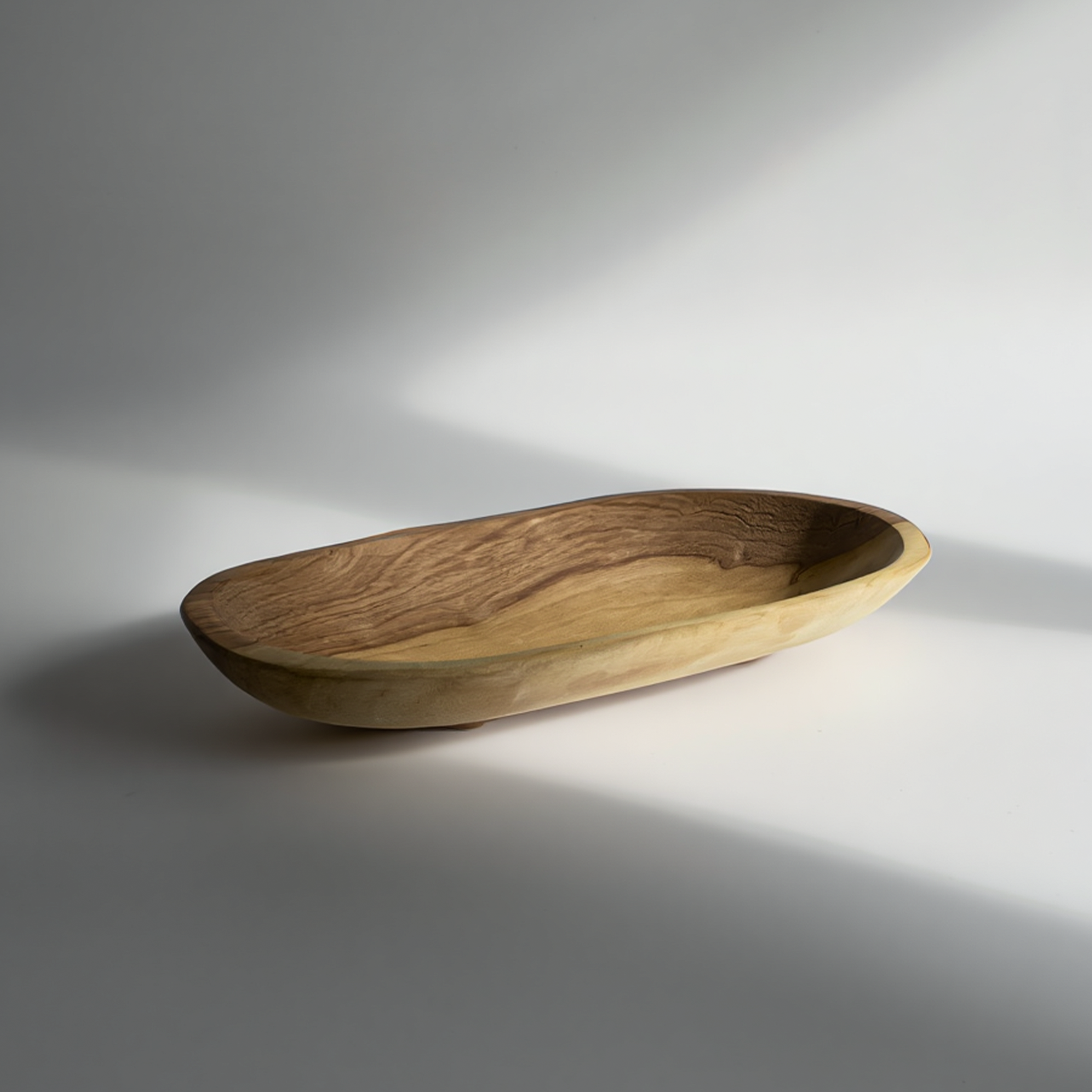 Oval Olive wood Serving Bowl