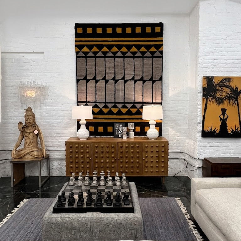 Merino Wool Patterned Heavy Rug